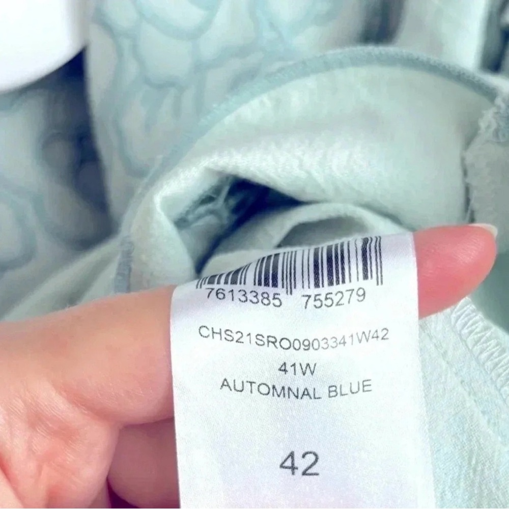 Elegant See by Chloe Mint Puff Sleeve Embroidered Mini Dress (Size 10) - Picture 12 of 13